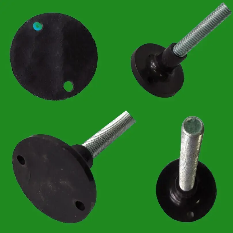 2x 45mm x 40mm M10 Thread Surface Mountable Adjustable Levelling Feet Foot Desk