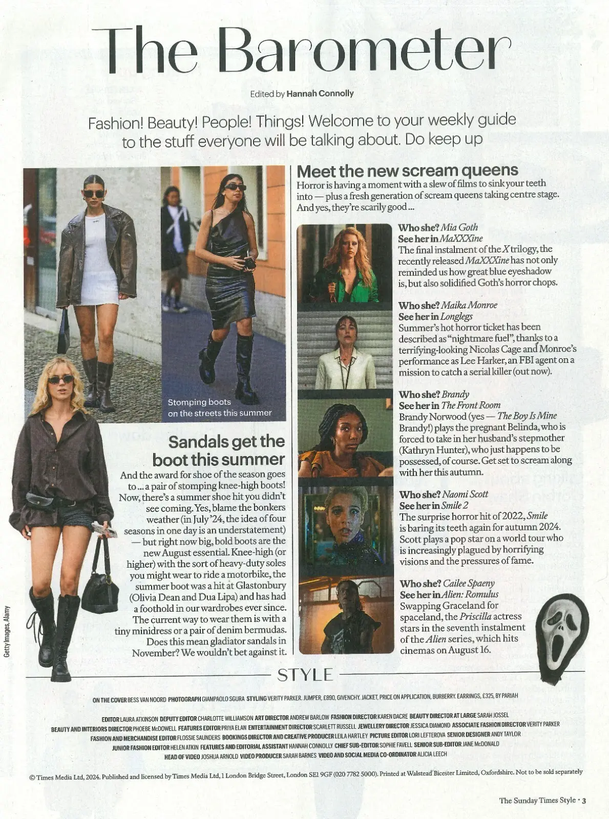 Sunday Times STYLE Magazine: Nell Mescal, Glamping, Instagram Fashion 28.7.24 - image 2 | Free standard UK delivery included | Discount Quality Products