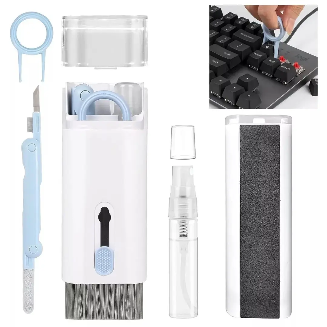 Q6E Multifunctional Cleaning Kit-Digital Devices Spray, Brush, Keycap Buckle&Pen - image 3 | Free standard UK delivery included | Discount Quality Products