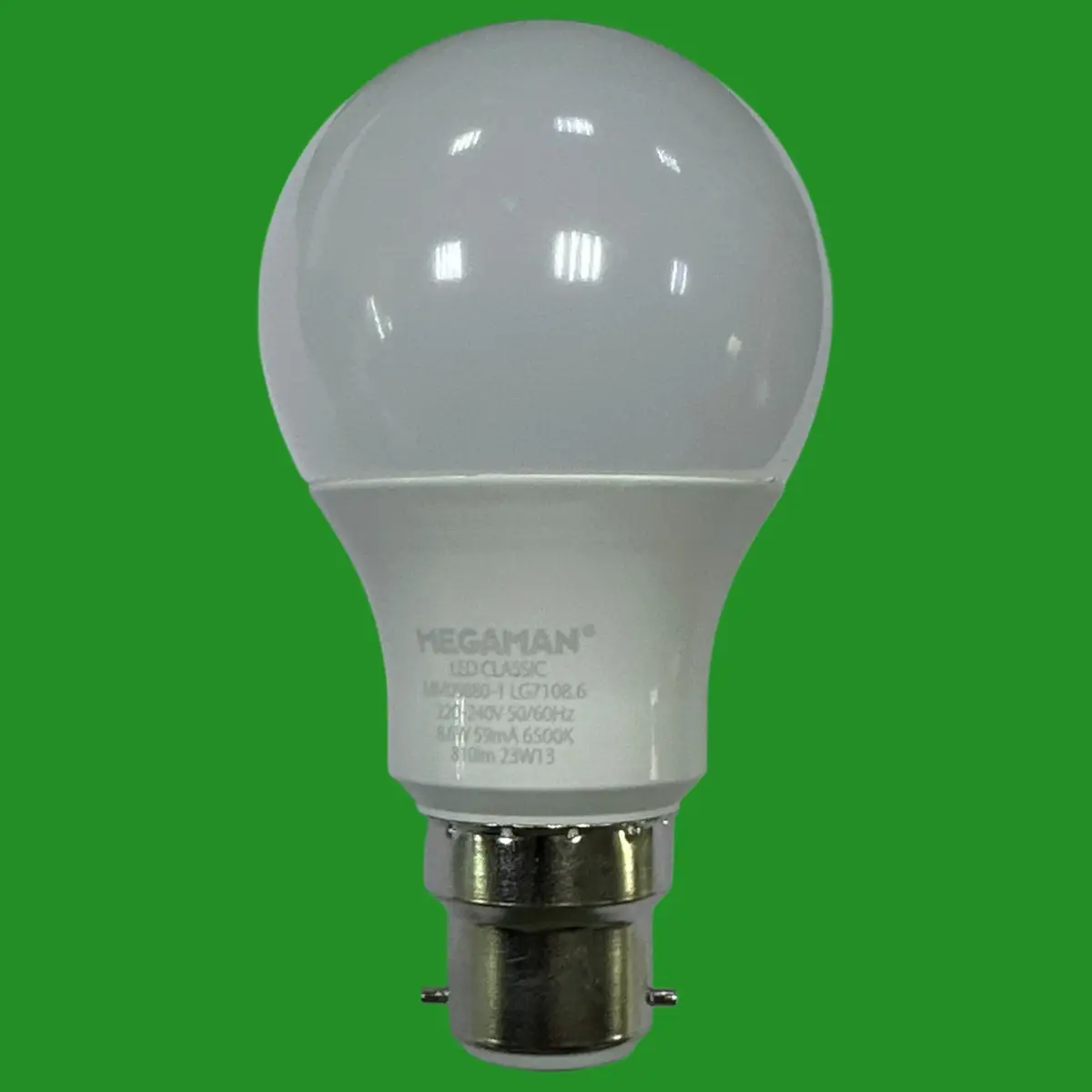 2x 8.6W (=60W) Megaman LED GLS Light Bulbs Bayonet BC B22, 6500K Daylight White - image 3 | Free standard UK delivery included | Discount Quality Products