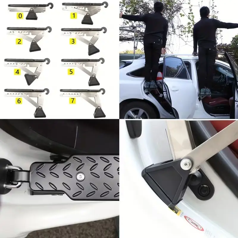 Universal Folding Car Door Latch Hook 7 Step Dual Foot Pedal, for Cars & SUVs - image 2 | Free standard UK delivery included | Discount Quality Products