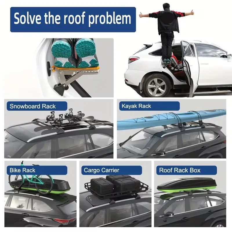 Universal Folding Car Door Latch Hook 7 Step Dual Foot Pedal, for Cars & SUVs - image 3 | Free standard UK delivery included | Discount Quality Products