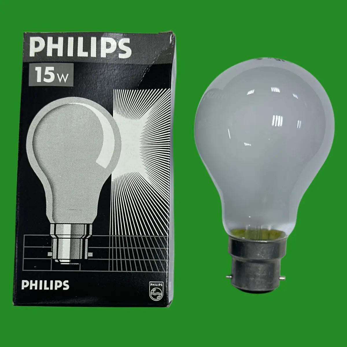 4x 15W Philips Pearl Dimmable GLS Incandescent Light Bulbs, Bayonet, BC B22 Lamp