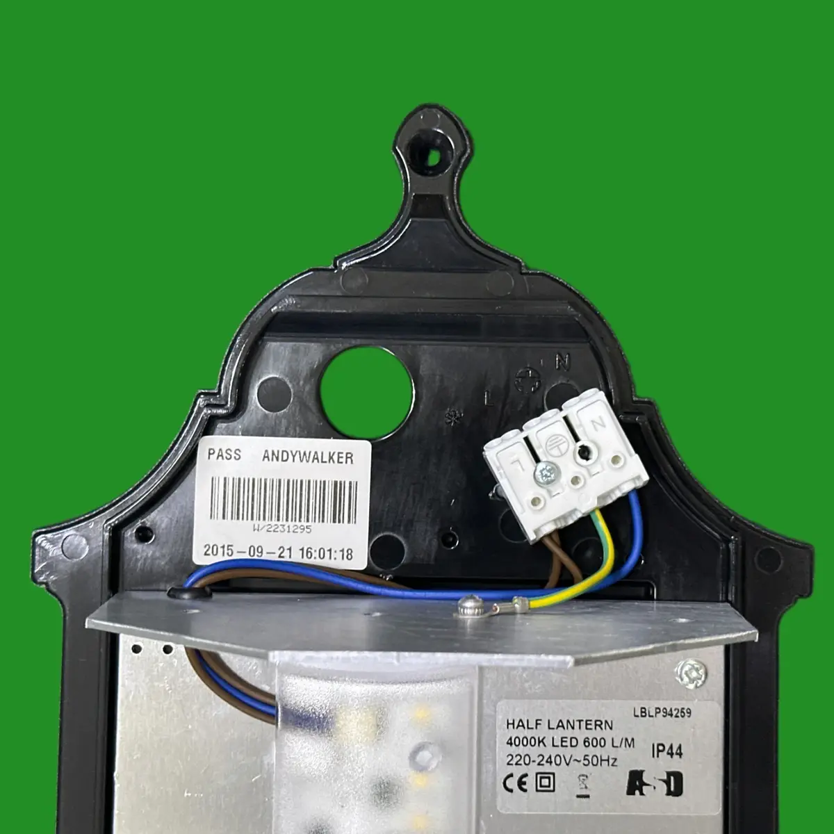 ASD 7.4W LED Black Half Lantern Outside Security Wall Light HL/BK4LED600 4000K - image 4 | Free standard UK delivery included | Discount Quality Products