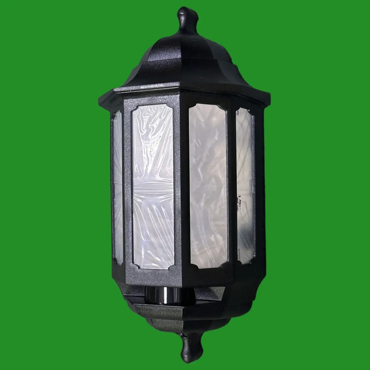 ASD 7.4W LED Black Half Lantern Outside Security Wall Light HL/BK4LED600 4000K - image 5 | Free standard UK delivery included | Discount Quality Products