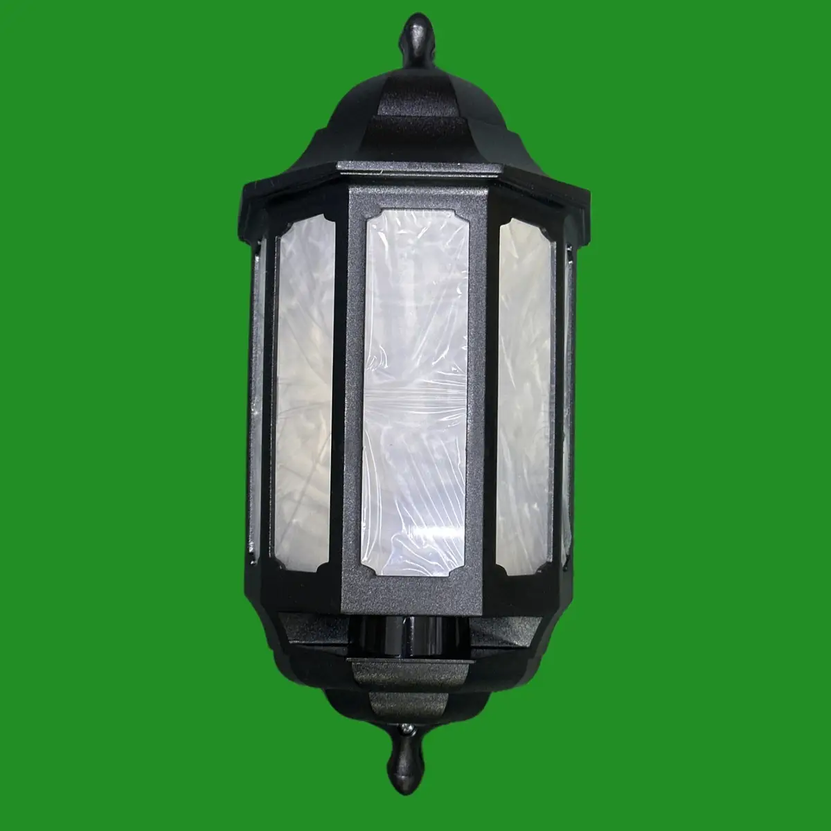 ASD 7.4W LED Black Half Lantern Outside Security Wall Light HL/BK4LED600 4000K - image 6 | Free standard UK delivery included | Discount Quality Products