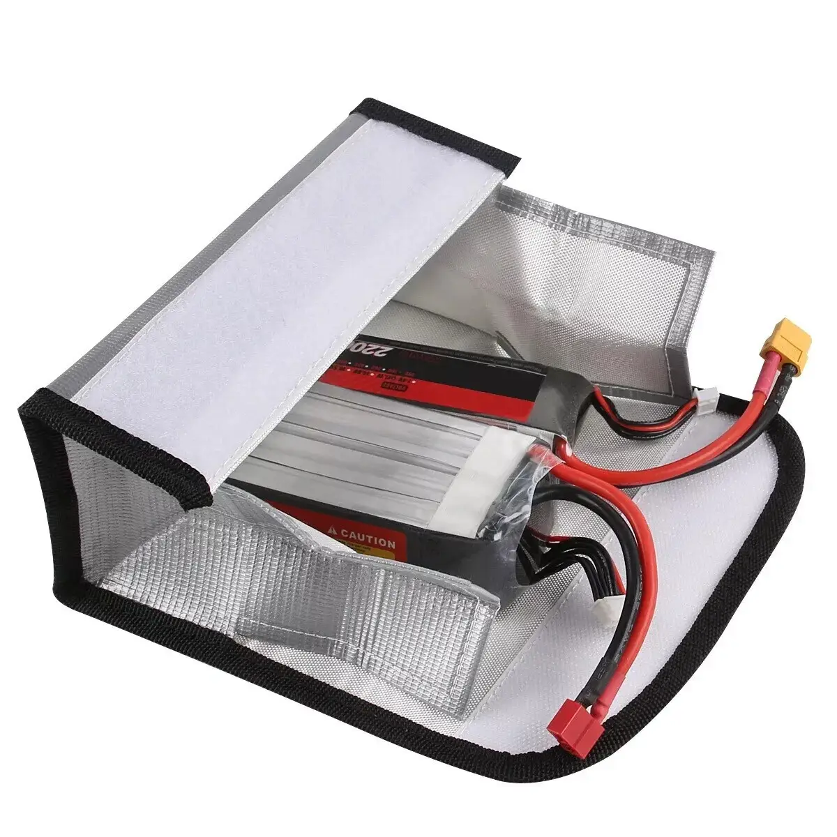 Lipo Safe Bag Fireproof Storage Protecting RC Battery Safe Bag Size 18.5*7.5*6cm - image 3 | Free standard UK delivery included | Discount Quality Products