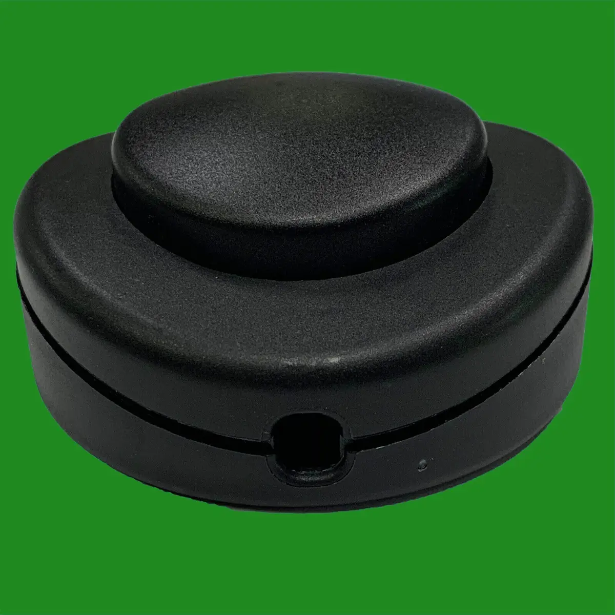 2x Black 2/3 Core 2A Foot Button Lamp Light Round Floor Inline On/Off Switch