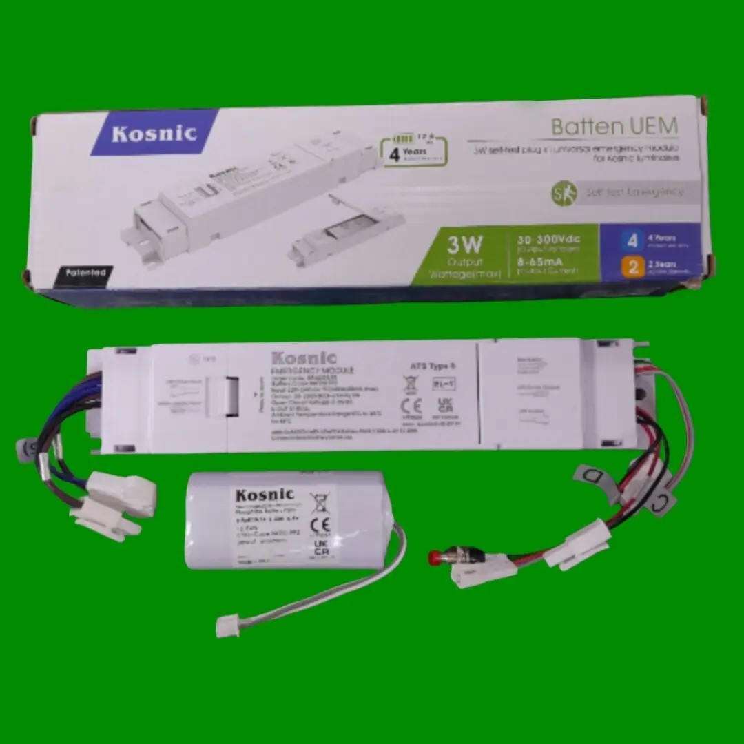 3W Kosnic Batten UEM Emergency Module with Battery for LED luminaires BEM203/ST