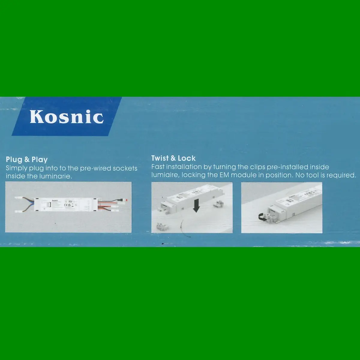 3W Kosnic Batten UEM Emergency Module with Battery for LED luminaires BEM203/ST - image 4 | Free standard UK delivery included | Discount Quality Products