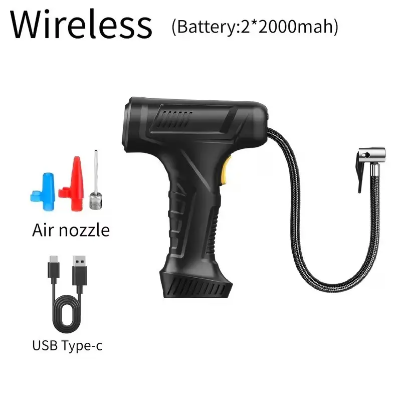 Cordless Digital Tyre Inflator Air Compressor for Car, Bicycle, Bike, Inflatable