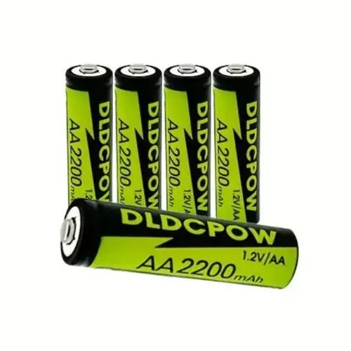 4x AA Rechargeable NiMH Batteries, HR6, 1.2V, 2200mAh, Ni-Mh, Pre-Charged