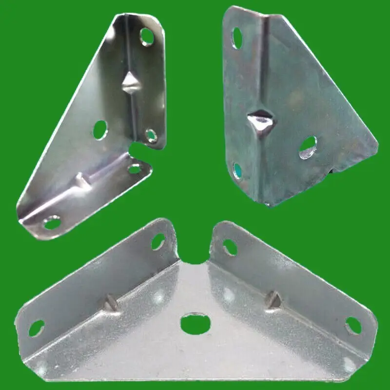 50x 50mm 2" Cranked Corner Gusset Brace Angle Brackets Kitchen Cabinet Furniture