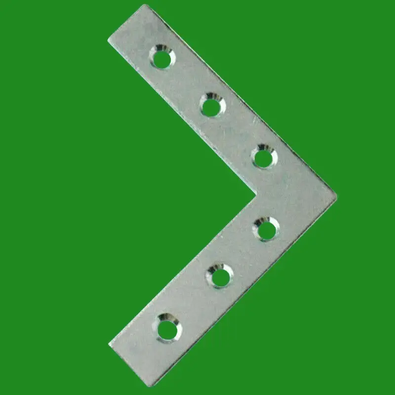 100x 100mm (4") Flat Corner Right Angle Plate Bracket Brace, Support Fix Repair