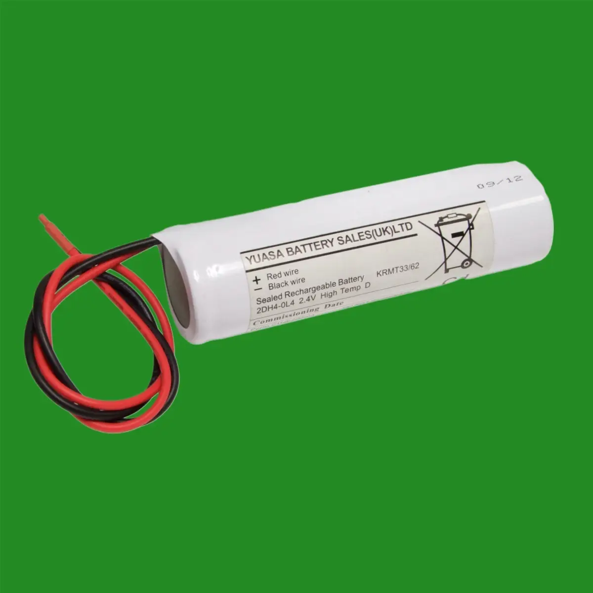 Yuasa 2DH4-0L4 2.4V Ni-Cd Rechargeable Cylindrical Emergency Lighting Battery - Miscellaneous | Free standard UK delivery included | Discount Quality Products