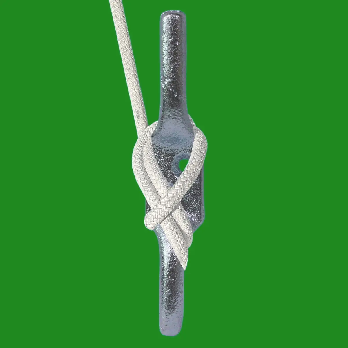 2x 103mm (4" Inch) Galvanised Cleat Hook, Flag Pole Rope Halyard Washing Line - image 2 | Free standard UK delivery included | Discount Quality Products