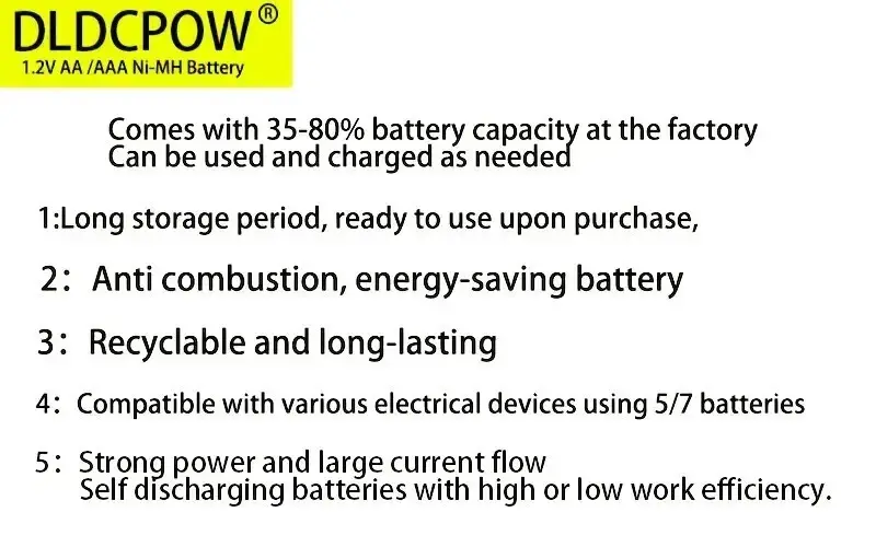 4x AAA Rechargeable NiMH Batteries, HR3, 1.2V, 1000mAh, Ni-MH, Pre-Charged - image 4 | Free standard UK delivery included | Discount Quality Products