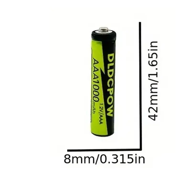 4x AAA Rechargeable NiMH Batteries, HR3, 1.2V, 1000mAh, Ni-MH, Pre-Charged - image 5 | Free standard UK delivery included | Discount Quality Products