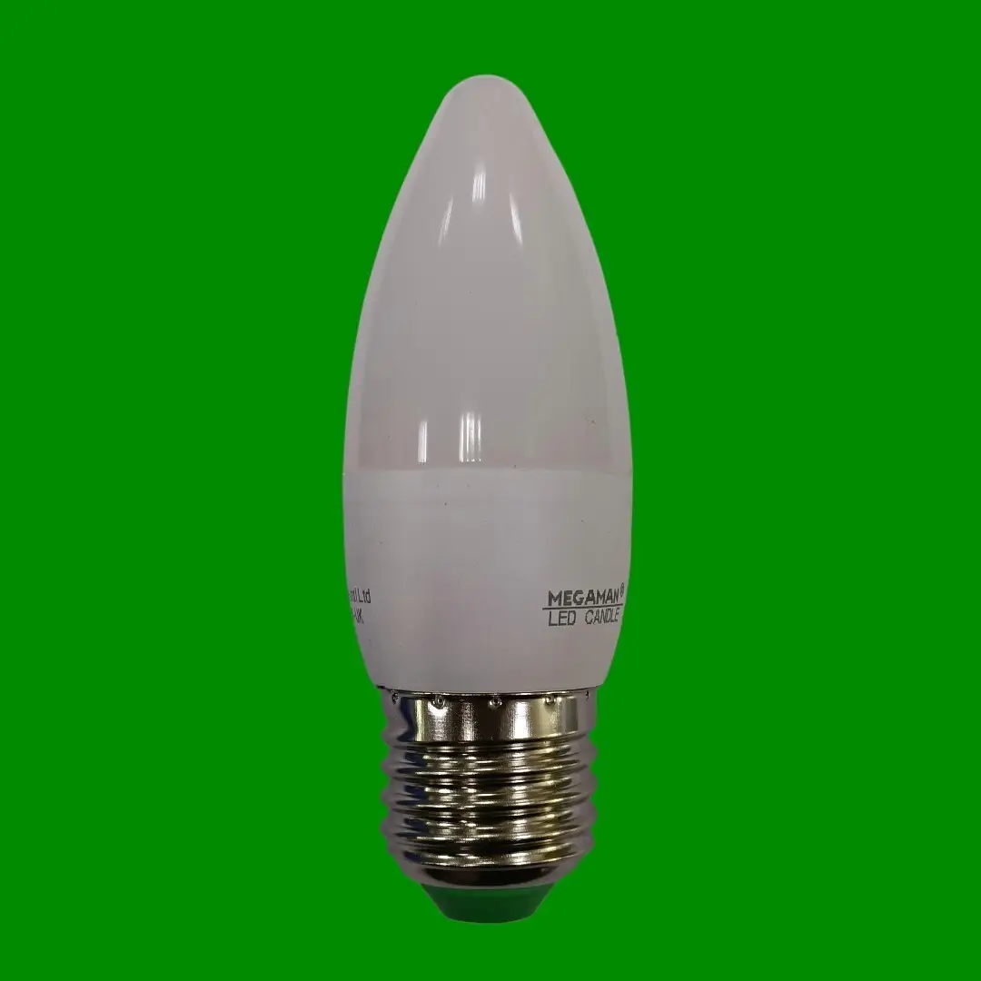 1x5.5W (=40W) Megaman LED Candle Warm White Bulb Edison Screw ES E27 Lamps 2800K - image 2 | Free standard UK delivery included | Discount Quality Products