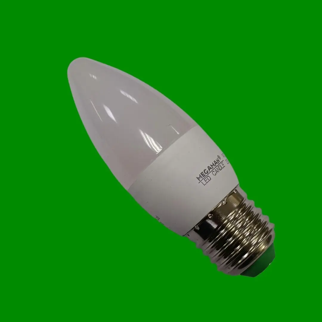 1x5.5W (=40W) Megaman LED Candle Warm White Bulb Edison Screw ES E27 Lamps 2800K - image 3 | Free standard UK delivery included | Discount Quality Products