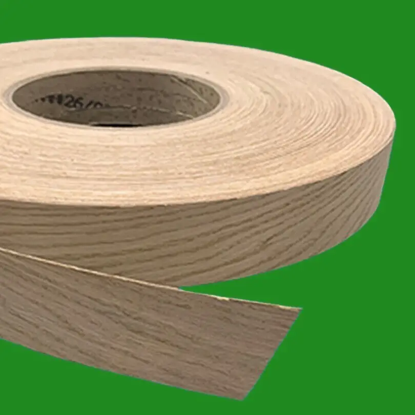 2m x 50mm White Oak Iron-On Edge Veneer Real Wood Countertop Worktop Edging Tape