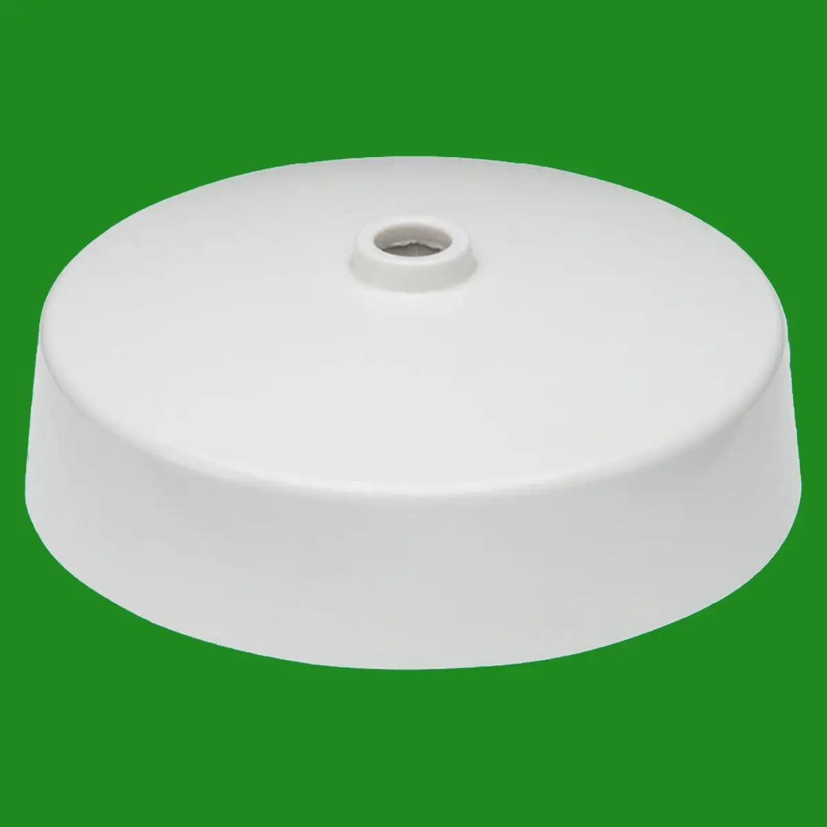 2x 3.5" White Plastic Ceiling Rose Light Fitting 3 Terminal and Earth 230V