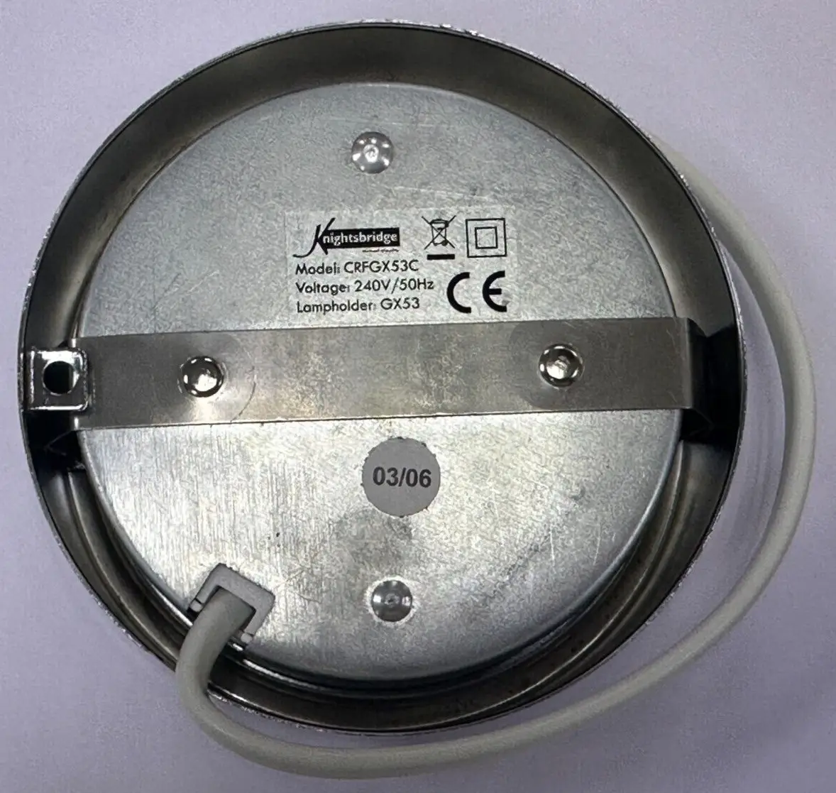 7W GX53 IP20 Kitchen Under Cabinet Light Office Chrome Knightsbridge CRFGX53C - image 2 | Free standard UK delivery included | Discount Quality Products