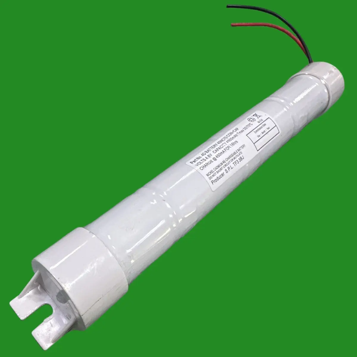 45NC70 Con+CAP 4.8V Ni-Cd Rechargeable Cylindrical Emergency Lighting Battery