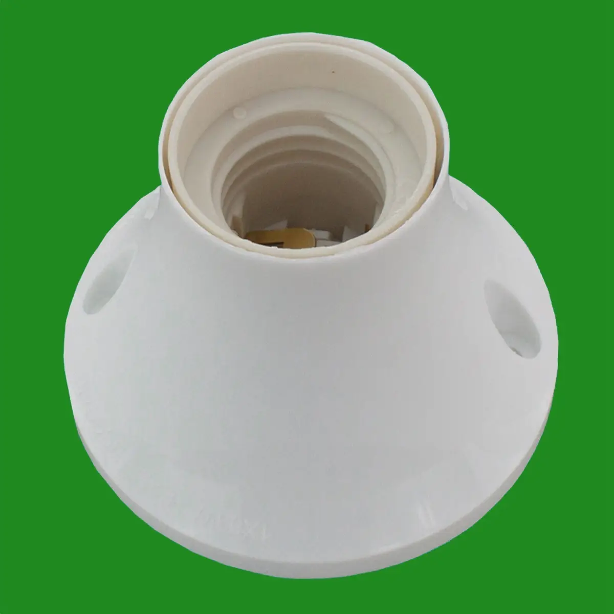 2x Edison Screw White Lamp Holder ES E27 LightBulb Wall Ceiling Fixing Socket - image 2 | Free standard UK delivery included | Discount Quality Products