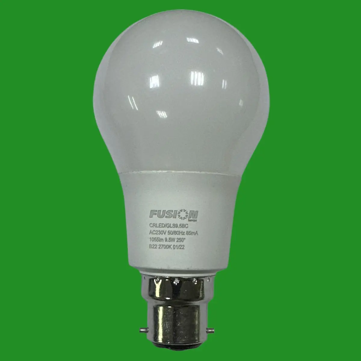2x 9.5W (=75W) Fusion LED GLS A65 Light Bulbs BC B22 2700K Bayonet Lamp - image 3 | Free standard UK delivery included | Discount Quality Products