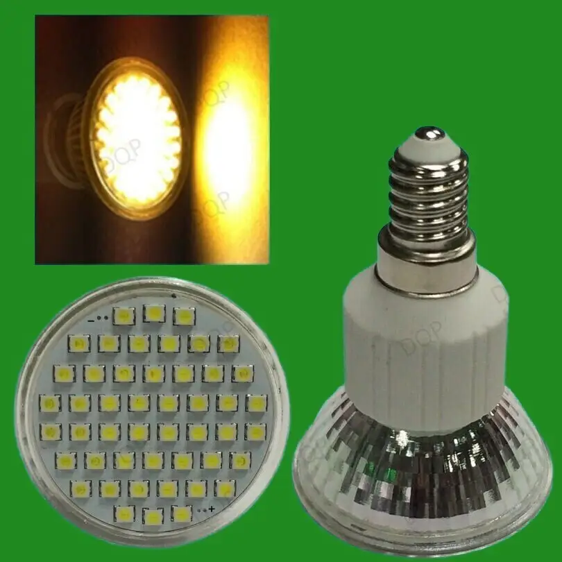 8x 5.6W LED Epistar Spot Light Bulbs, Warm White, SES E14, R50 Replacement Lamps