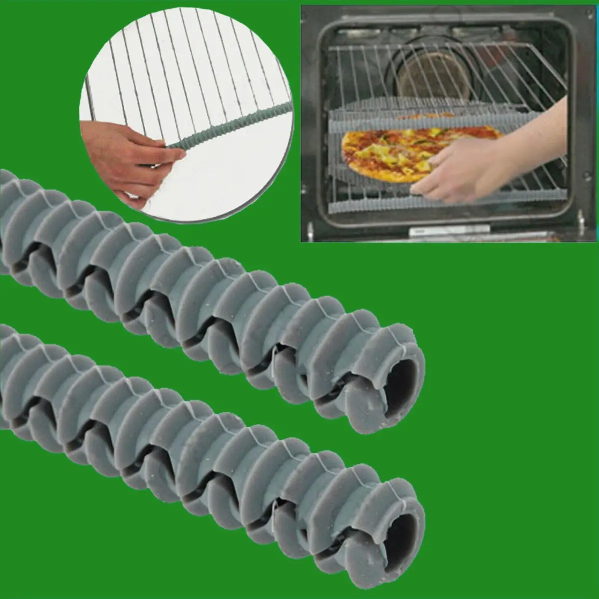 4x Heat Insulated Silicon Oven &amp; Cooker Shelf Guard Arm &amp; Hand Protector