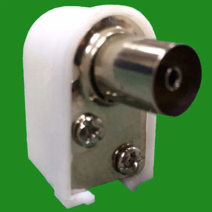 1x Female Right Angle RF Coaxial TV Aerial Connector Plug 90 Degree Digital Coax - image 2 | Free standard UK delivery included | Discount Quality Products