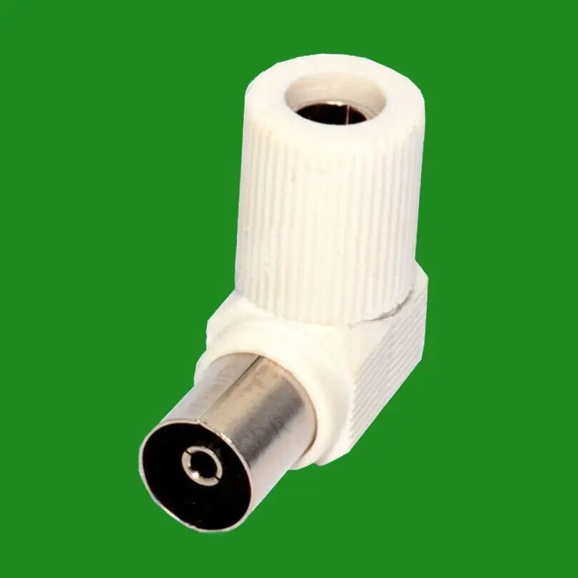 Right Angle RF Female Coaxial TV Aerial Connector Plug 90 Degrees Digital Coax - image 2 | Free standard UK delivery included | Discount Quality Products