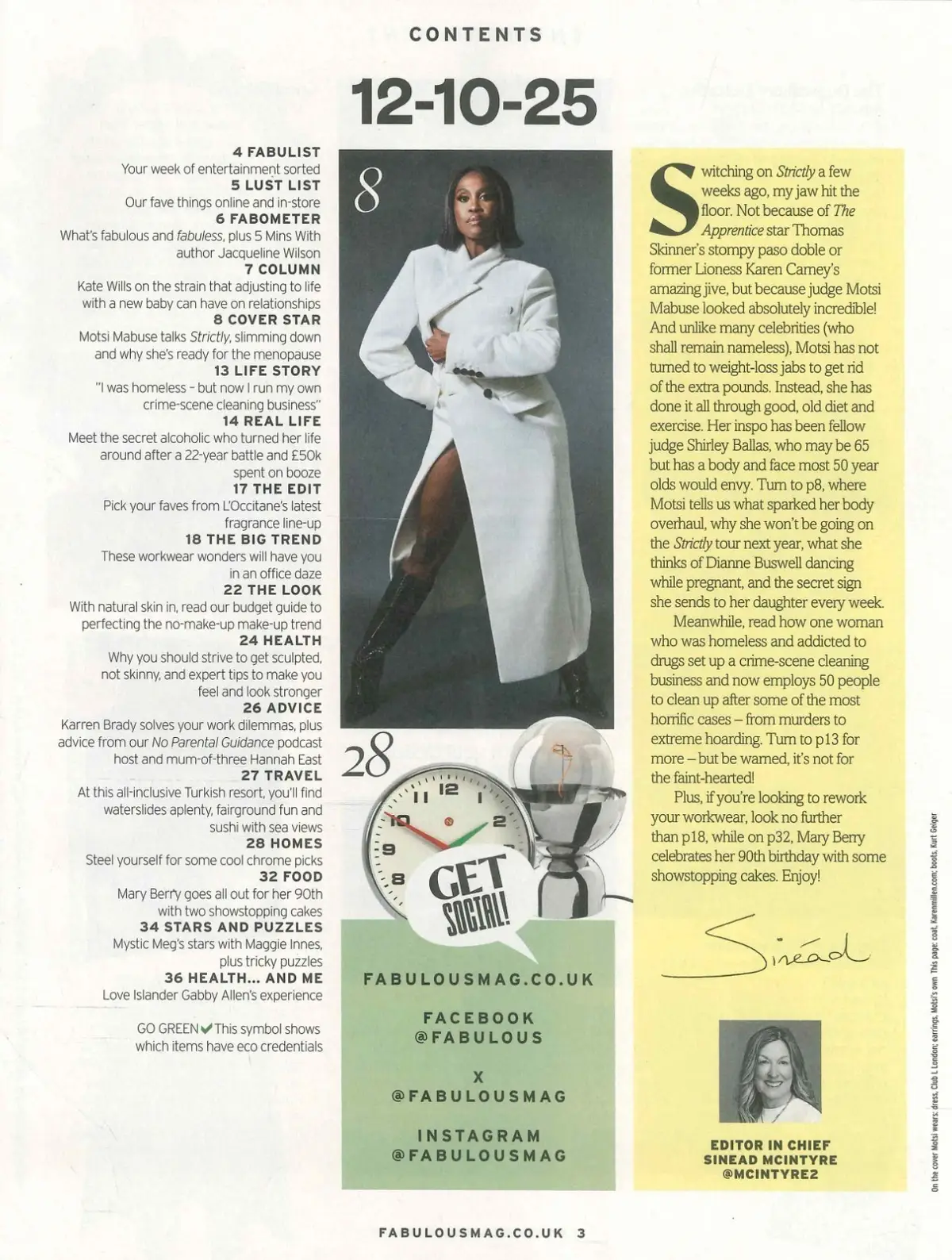 Fabulous Magazine Motsi Mabuse, Jacqueline Wilson, Gabby Allen, Fashion 12.10.25 - image 3 | Free standard UK delivery included | Discount Quality Products