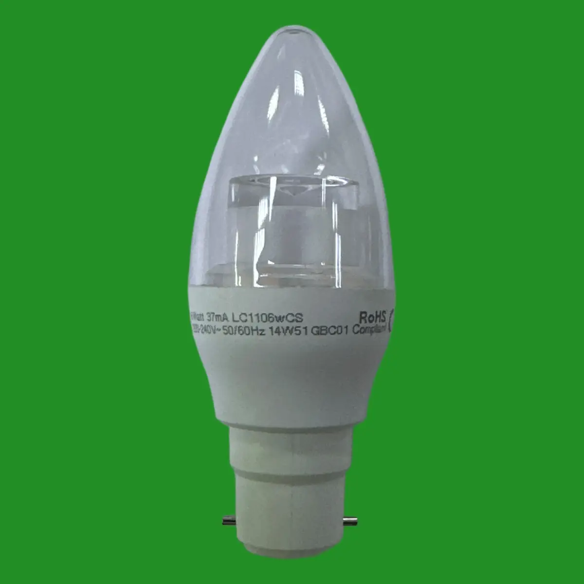 6W (=40W) Megaman Dimmable LED Candle Light Bulb Dim to Warm BC B22 Bayonet Lamp - image 2 | Free standard UK delivery included | Discount Quality Products