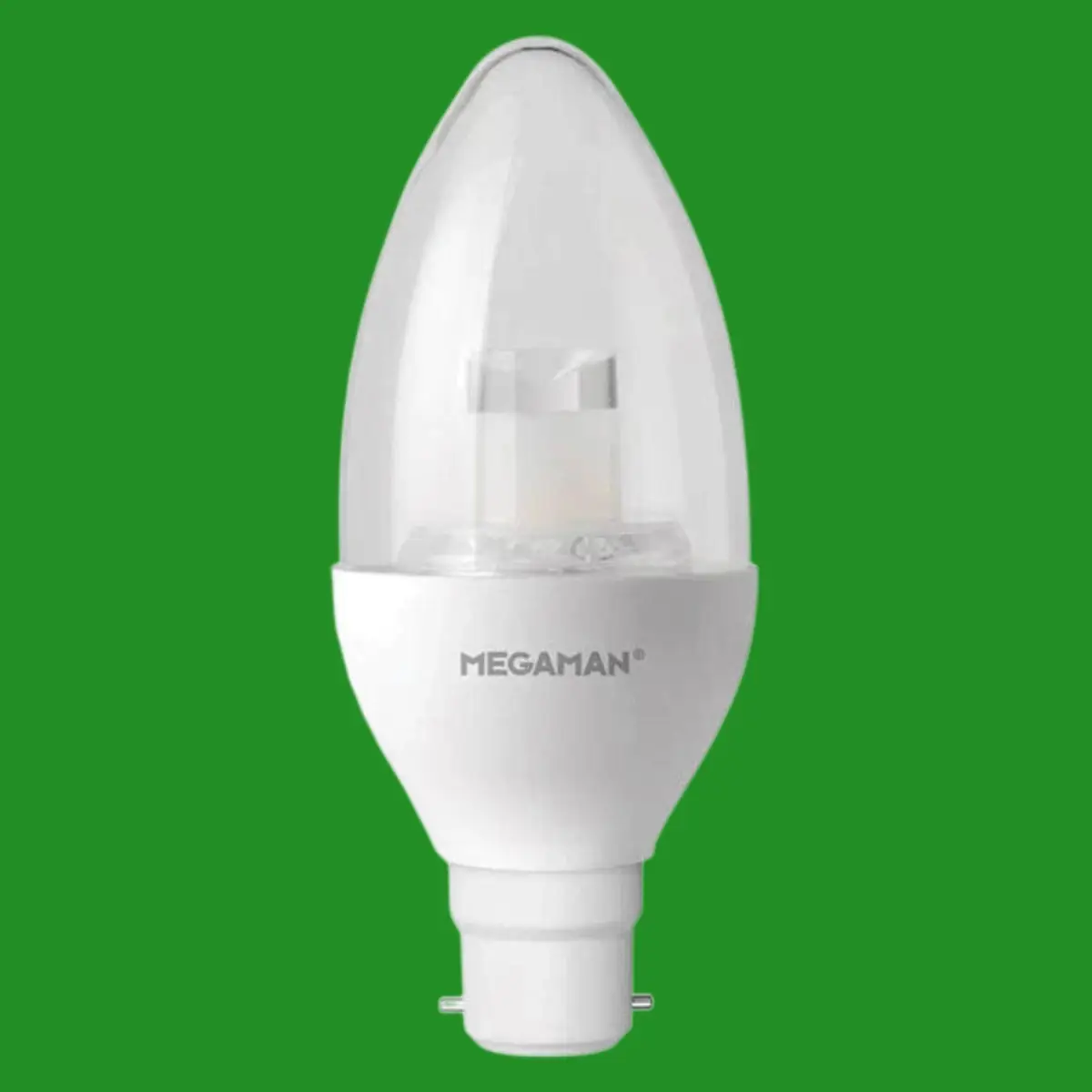 6W (=40W) Megaman Dimmable LED Candle Light Bulb Dim to Warm BC B22 Bayonet Lamp - image 4 | Free standard UK delivery included | Discount Quality Products