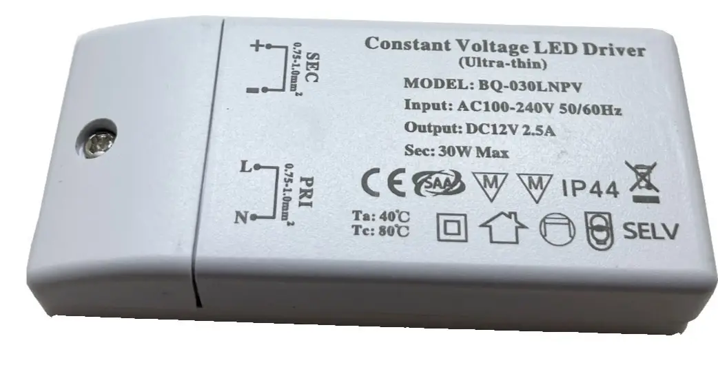 30W 12V, 2.5A 100-240V Transformer Constant Voltage LED Driver Power Supply MR16 - image 3 | Free standard UK delivery included | Discount Quality Products