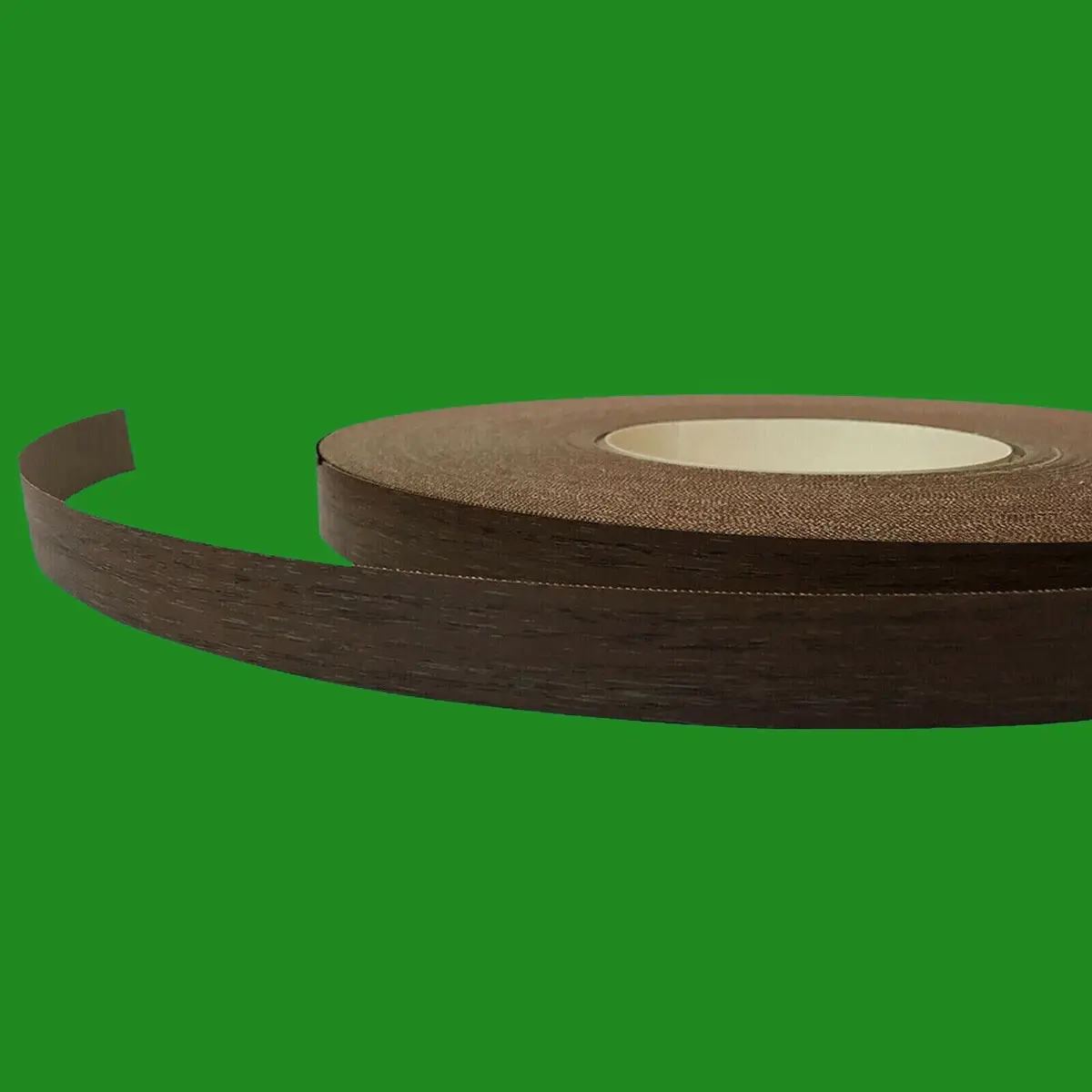 2m x 22mm Dark Walnut Pre-Glued Iron-On Melamine Worktop Edge Tape