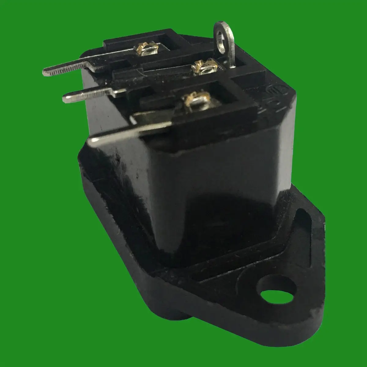 1x IEC Male Panel Chasis Mount Socket 250V 10A, Kettle Lead Rewireable - image 3 | Free standard UK delivery included | Discount Quality Products