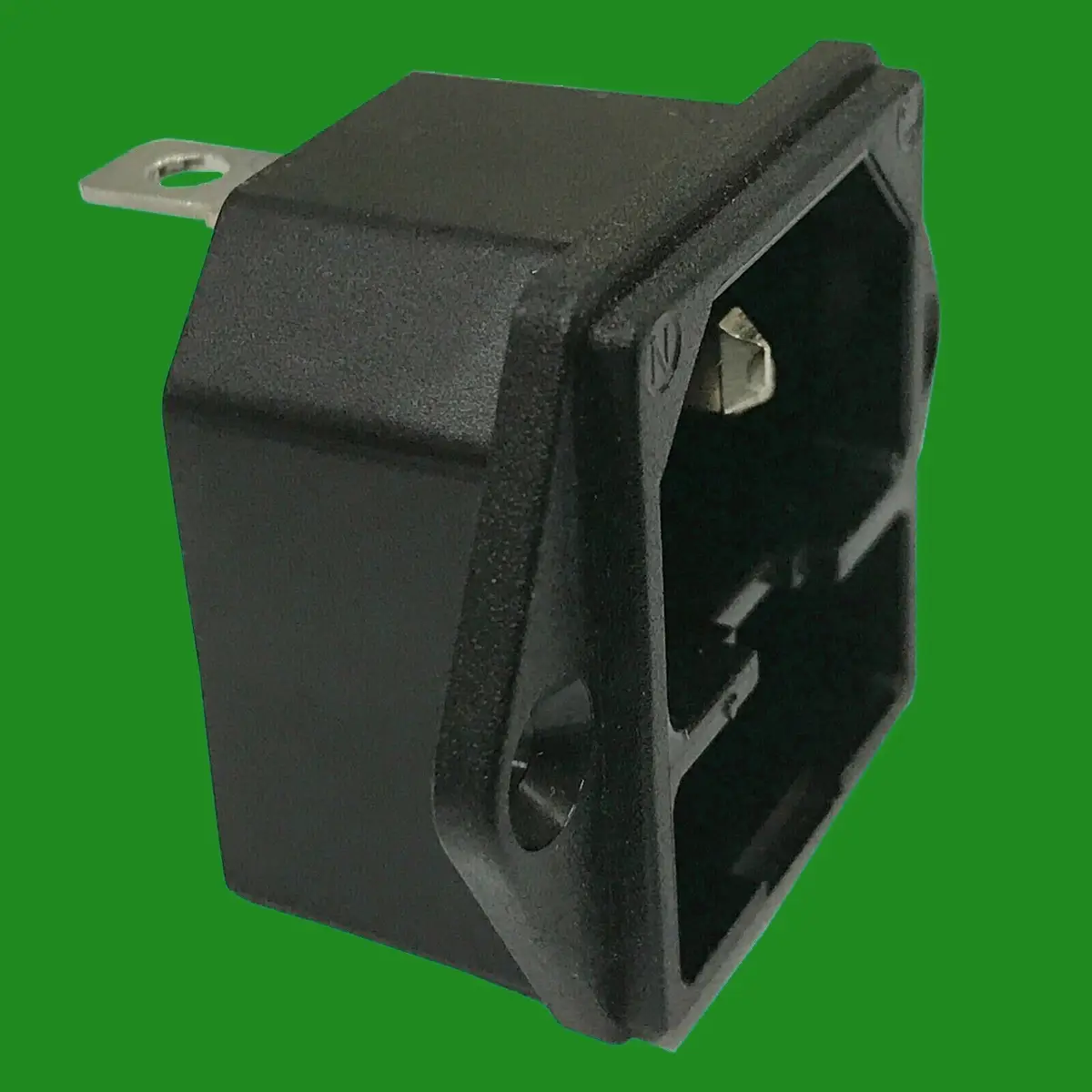 1x Fused IEC Male Panel Chassis Mount Socket 250V 10A, Kettle Lead Rewireable - image 4 | Free standard UK delivery included | Discount Quality Products