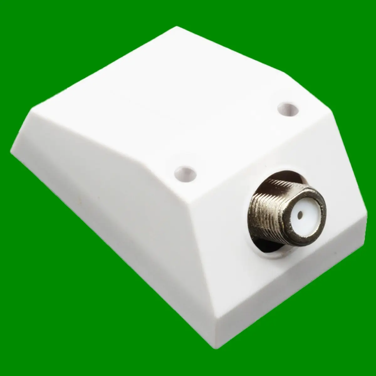 White Single F Socket Satellite SKY, Virgin, DAB, Surface Mount Outlet Socket - Electric Fittings, Accessories | Free standard UK delivery included | Discount Quality Products