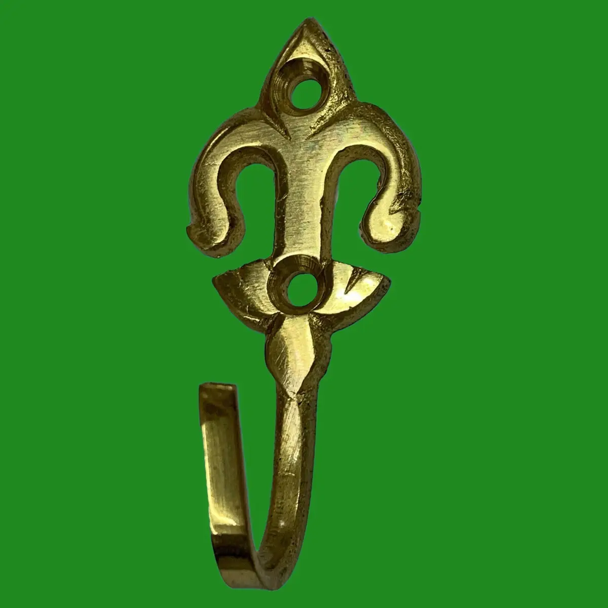 10x Fleur De LYS Solid Brass Curtain Tieback Hold Back Hooks