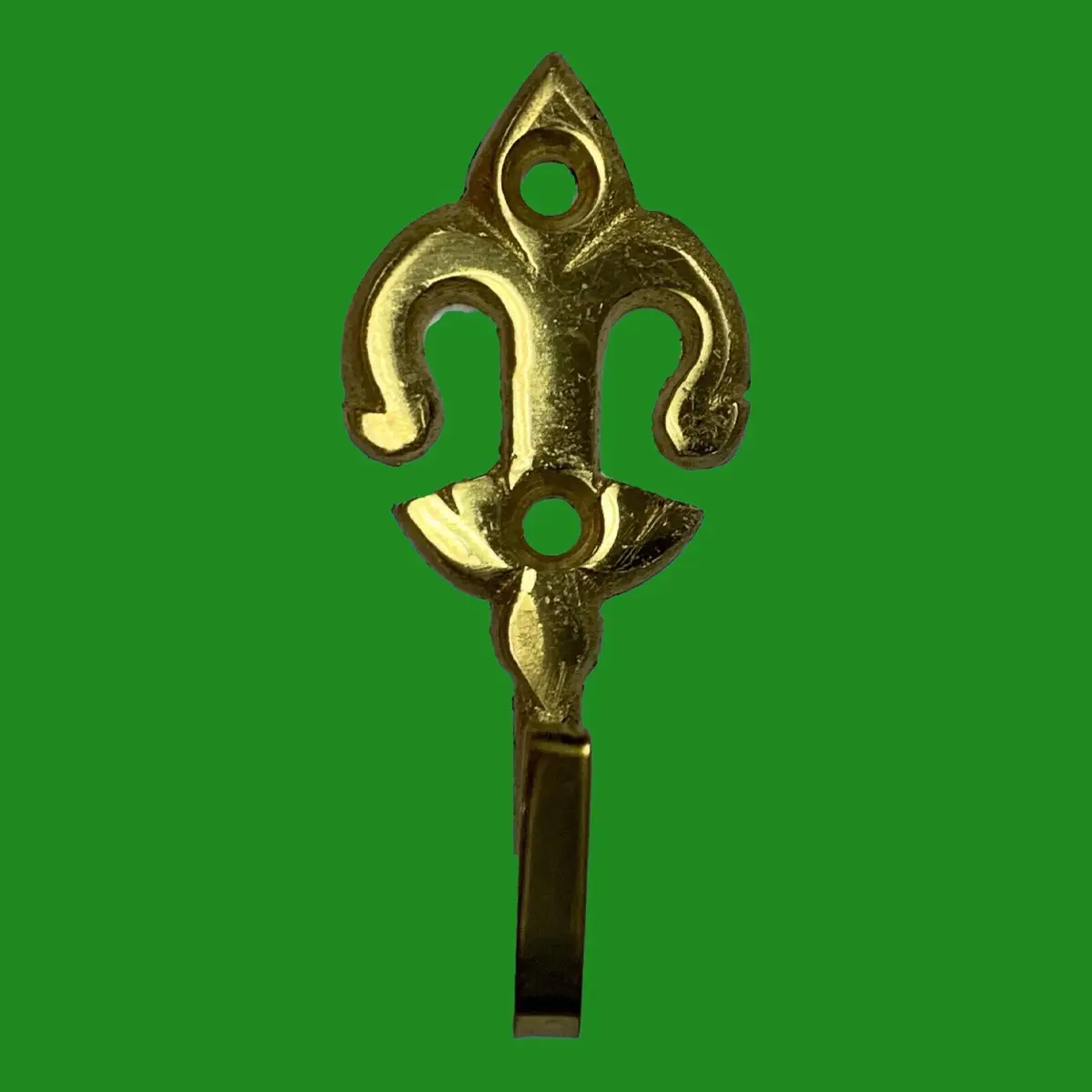 10x Fleur De LYS Solid Brass Curtain Tieback Hold Back Hooks - image 4 | Free standard UK delivery included | Discount Quality Products