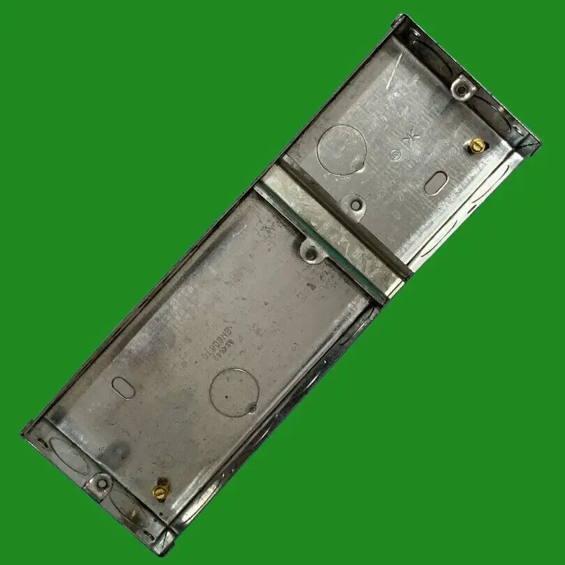 3 Gang 35mm Single & Double Gang Galvanised Steel Combined Installation Box - image 2 | Free standard UK delivery included | Discount Quality Products