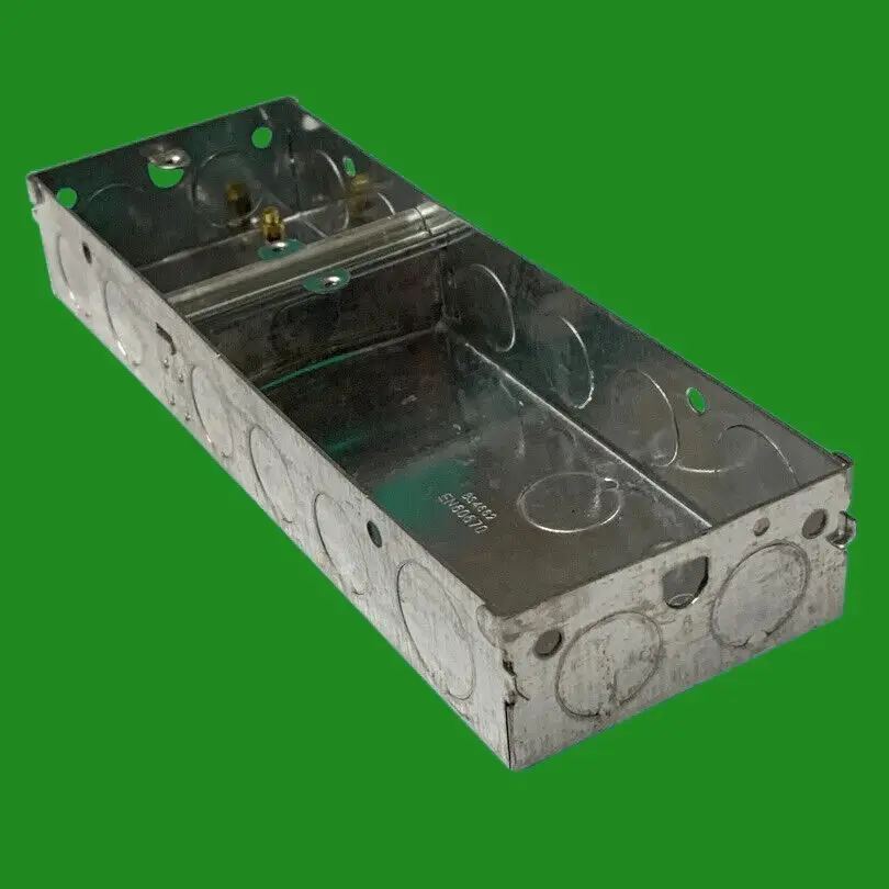 3 Gang 35mm Single & Double Gang Galvanised Steel Combined Installation Box - image 4 | Free standard UK delivery included | Discount Quality Products