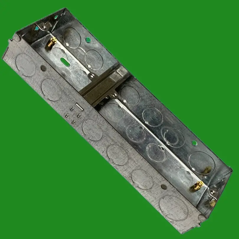 3 Gang 35mm Single & Double Gang Galvanised Steel Combined Installation Box - image 5 | Free standard UK delivery included | Discount Quality Products