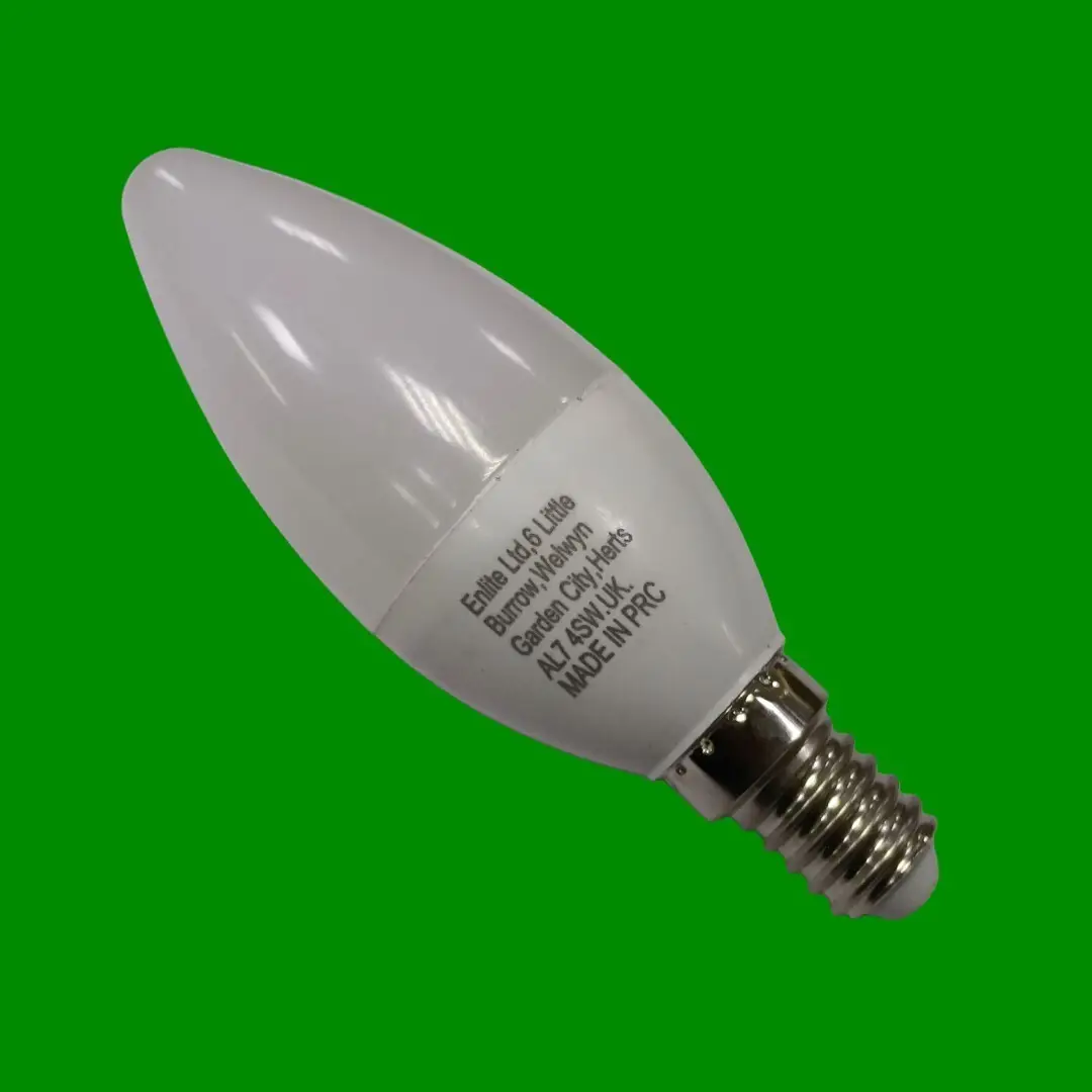 5W Enlite Dimmable LED Candle Light Bulb Small Edison Screw SES E14, 2700K, Lamp - image 3 | Free standard UK delivery included | Discount Quality Products