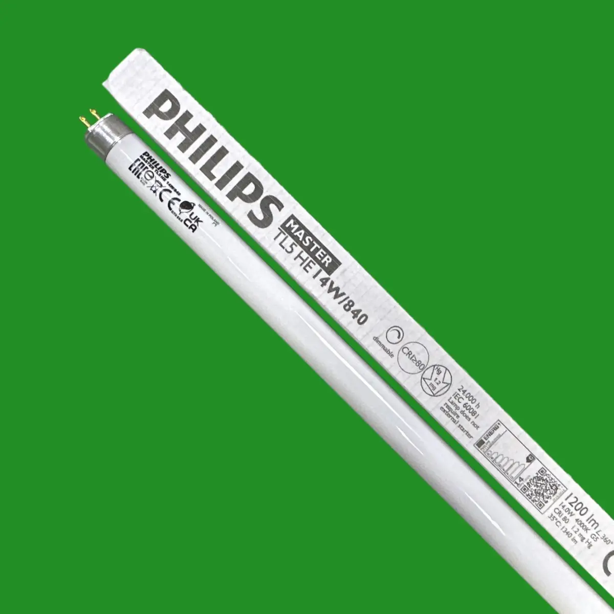 4x 14W PHILIPS T5 2 Pin 549mm (563mm) Fluorescent Tube Strip Light Bulb 4000K - image 2 | Free standard UK delivery included | Discount Quality Products