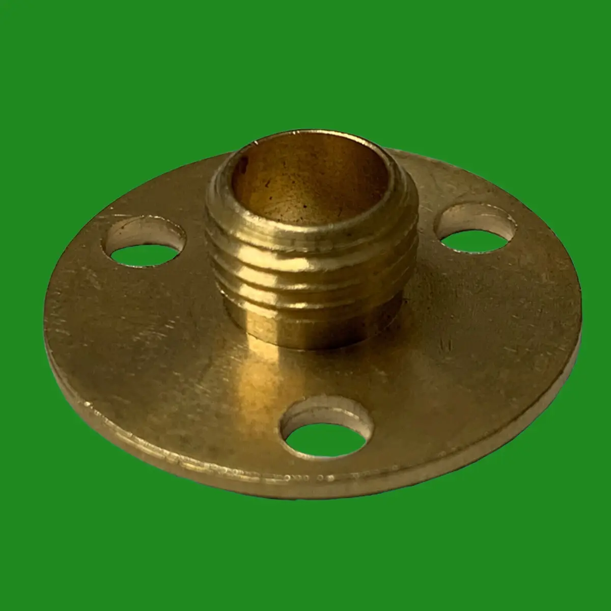 8x M10 10mm x 25mm Brass Base Backplate Allthread Hollow Thread Tube Lampholder